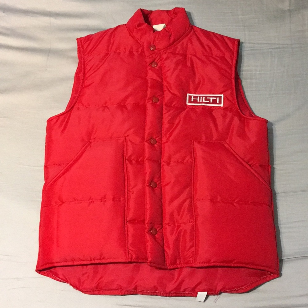 Vintage Hilton Tools Red Vest LIKE NEW retro 🔥